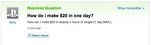 $20 Fail $20 Fail