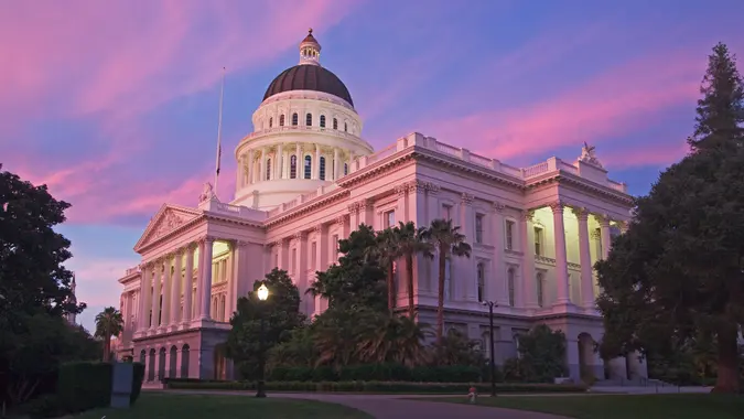 Capitol building of Sacramento in California