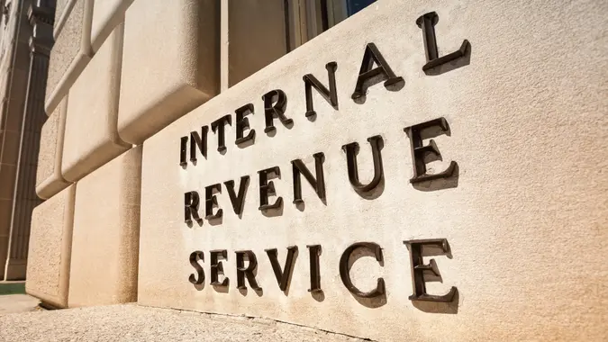 Internal Revenue Service federal building Washington DC USA.