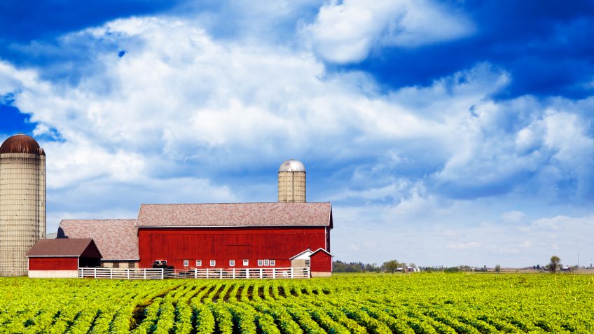 Iowa farmland barn Iowa farmland barn