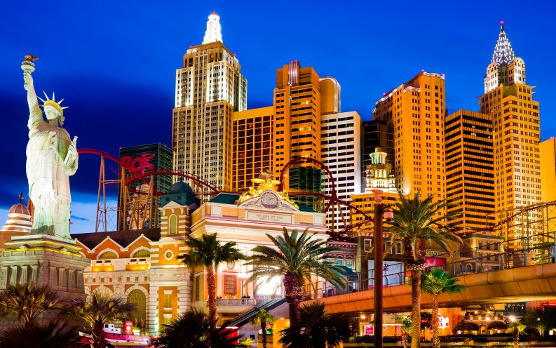 Nevada Las Vegas hotels night scene Nevada Las Vegas hotels night scene