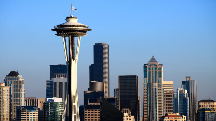 Seattle space needle skyline Seattle space needle skyline