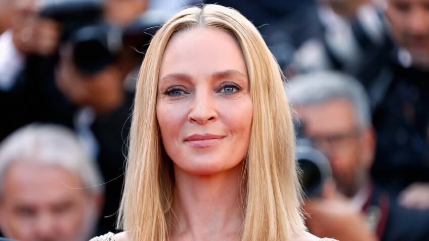 CANNES, FRANCE - MAY 28: President of the Un Certain Regard jury Uma Thurman attends the Closing Ceremony during the 70th annual Cannes Film Festival at Palais des Festivals on May 28, 2017 in Cannes, France.