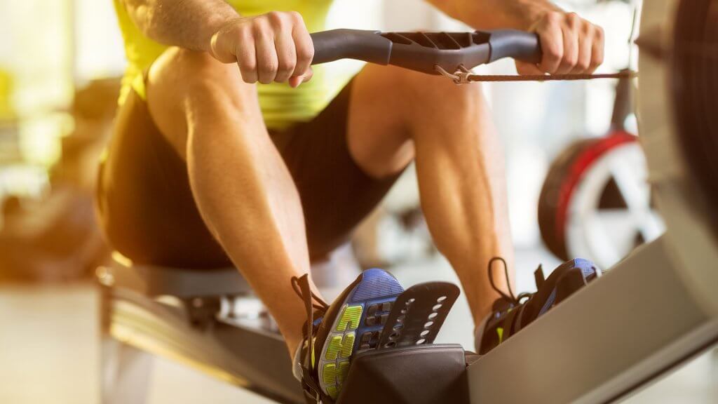 Gym Memberships and Exercise Equipment Person on rowing machine