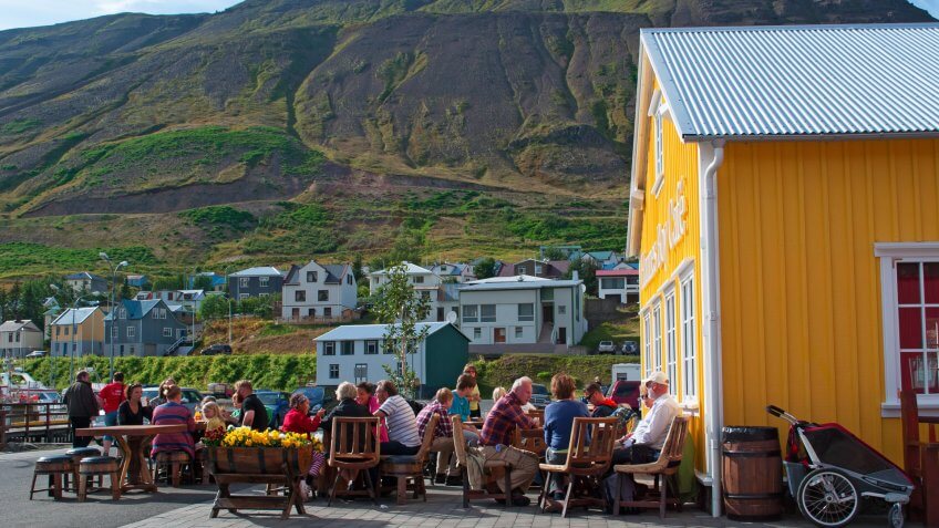 2012. The Hannes boy Cafe, How Much to Tip When Traveling to These 25 Countries, Iceland: the Hannes boy Cafe on August 26, is a bar and restaurant named after a local legend and fisherman, located in a yellow house by the marina of Siglufjordur