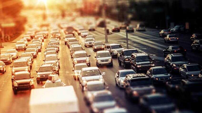 congested traffic