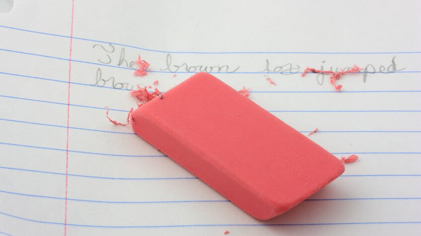 More Pink Erasers:.