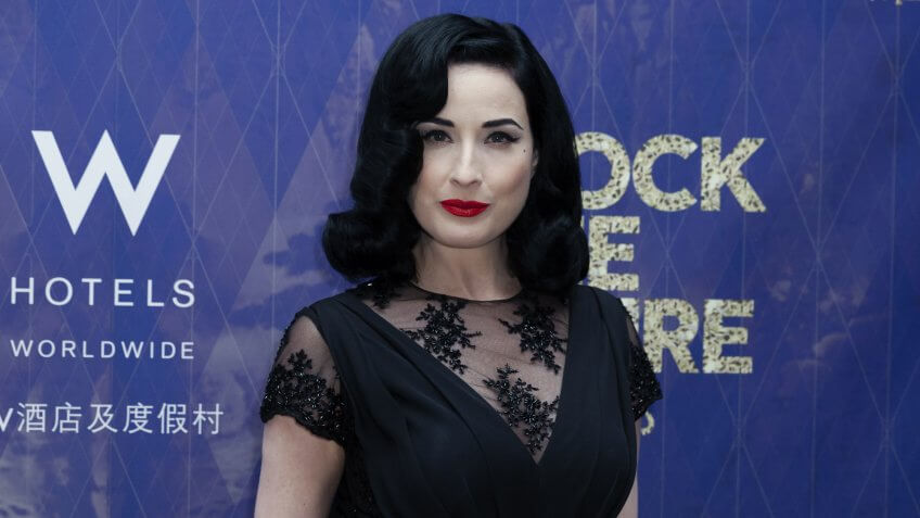 Dita Von Tesse on the W Hotels red carept