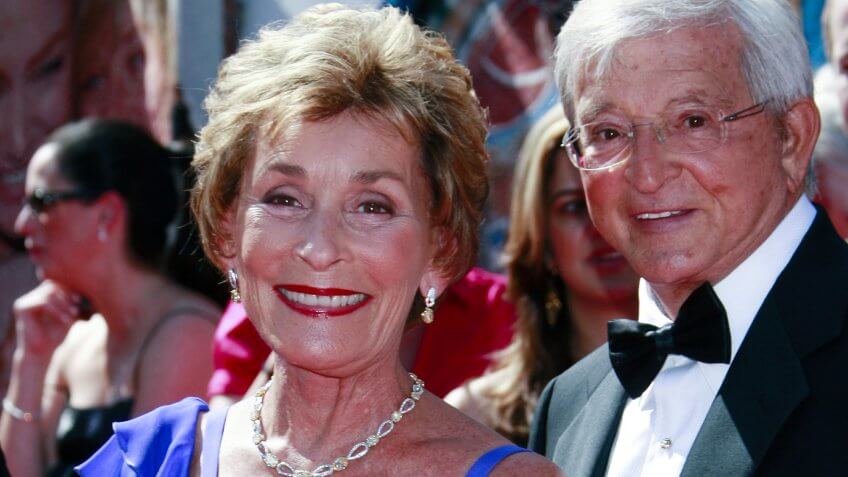 Judge Judy and Jerry Sheindlin at a red carpet