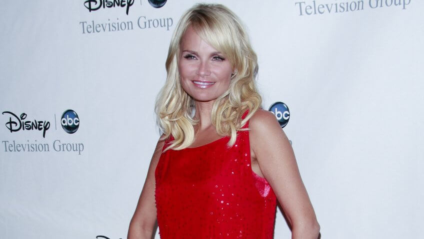 Kristin Chenowerth on Disney ABC red carpet.