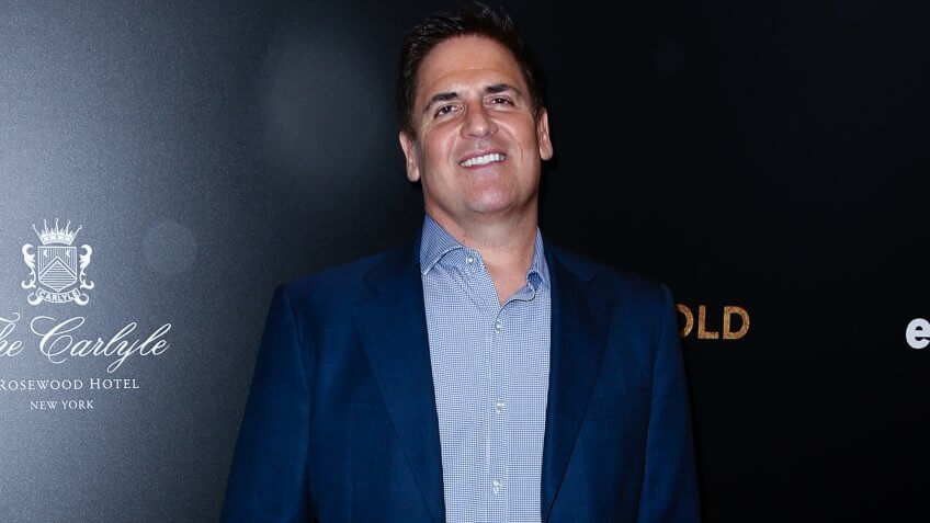 Mark Cuban on the red carpet