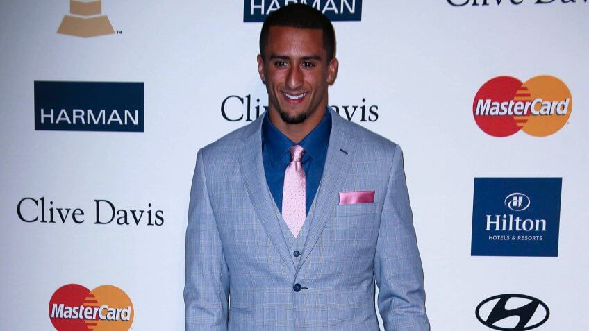 Colin Kaepernick on the red carpet