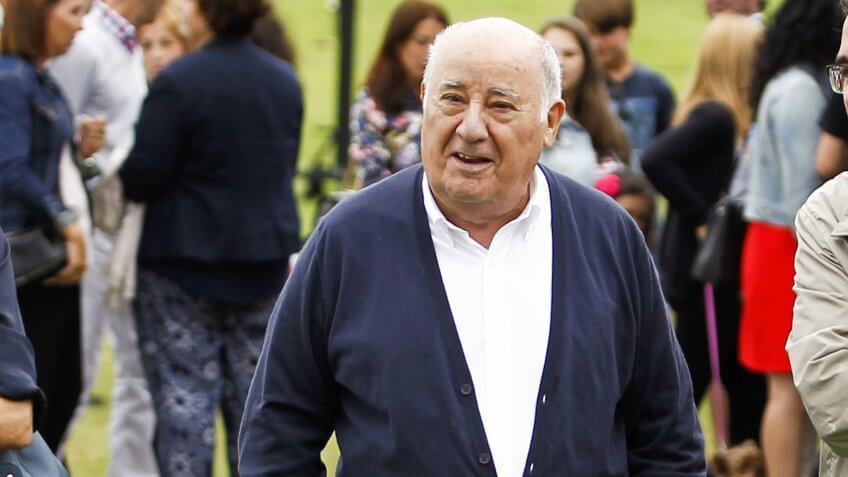 Mandatory Credit: Photo by AP/REX/Shutterstock (8522205b)Amancio Ortega Gaona, founding shareholder of Inditex fashion group, best known for its chain of Zara clothing and accessories retail shops, walks during the Casas Novas International Jumping Show in Arteixo, A Coruña, in the Galicia region of northwest Spain.
