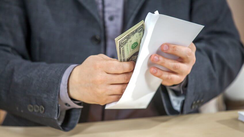 cash in envelope