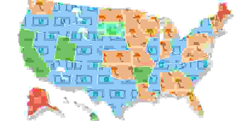financial challenges u.s. map