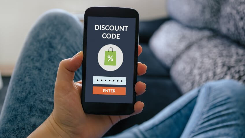discount code on phone