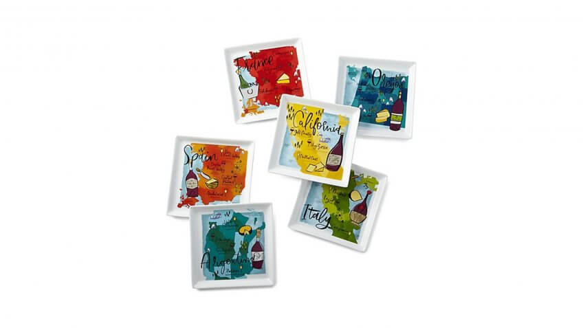 Wines of the World 6-Plate Set