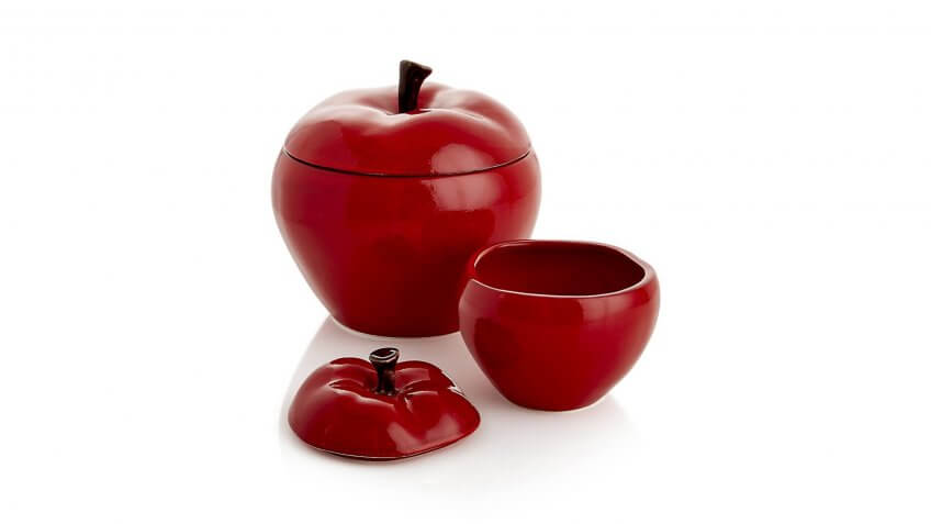 Large Apple Canister