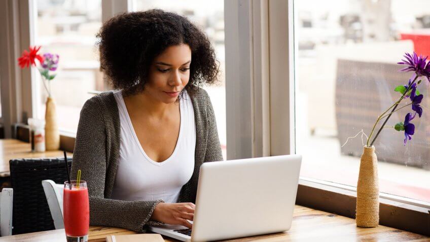 Woman on laptop Woman on laptop