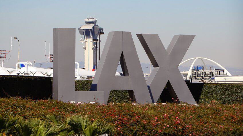 LAX sign LAX sign