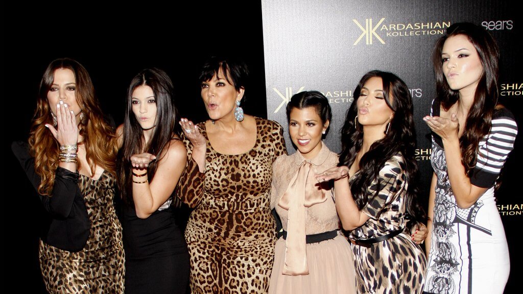 Kendall with her mother and family