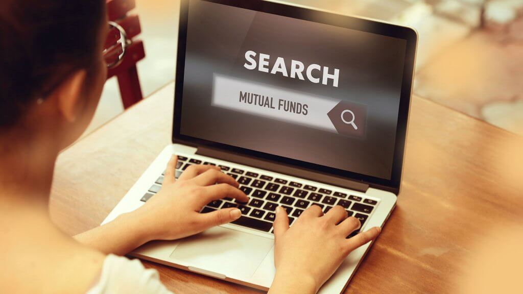 Only choosing the best-performing mutual funds. woman using a search engine to look up mutual funds
