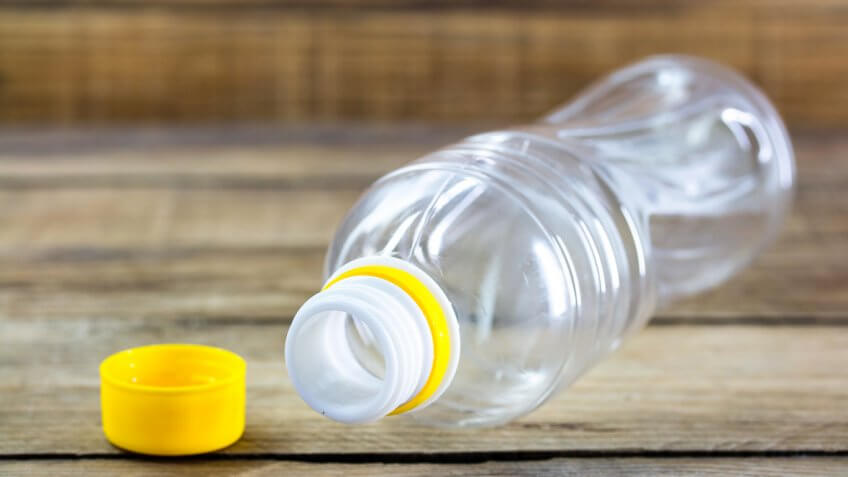 Empty plastic water bottle Empty plastic water bottle