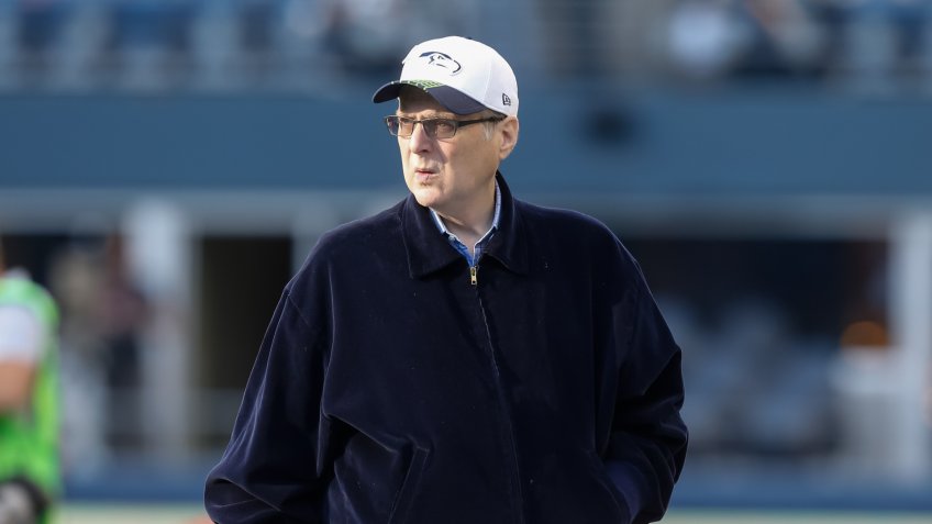 SEATTLE, WA - OCTOBER 5: Seattle Seahawks owner Paul Allen walks across fthe field before a football game between the Detroit Lions and the Seattle Seahawks at CenturyLink Field on October 5, 2015 in Seattle, Washington.