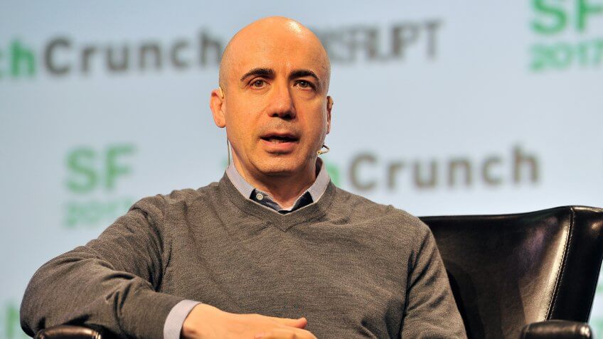 SAN FRANCISCO, CA - SEPTEMBER 18: Founder of DST Global Yuri Milner speaks onstage during TechCrunch Disrupt SF 2017 at Pier 48 on September 18, 2017 in San Francisco, California.