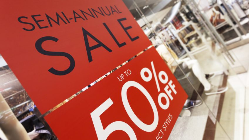 store discount sign