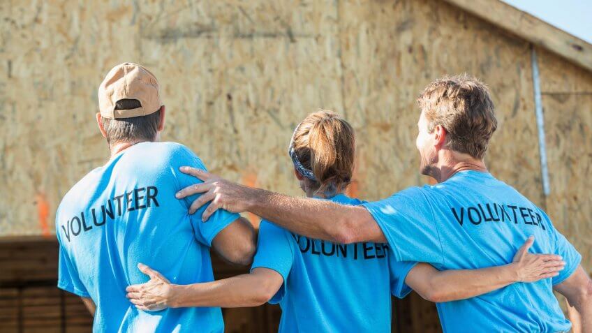 group of volunteers