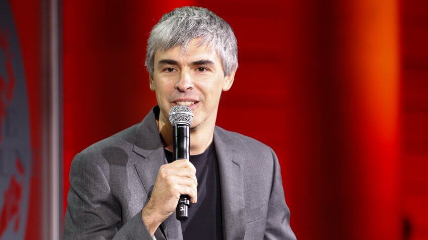 SAN FRANCISCO, CA - NOVEMBER 02: Larry Page speaks during the Fortune Global Forum at the Legion Of Honor on November 2, 2015 in San Francisco, California.