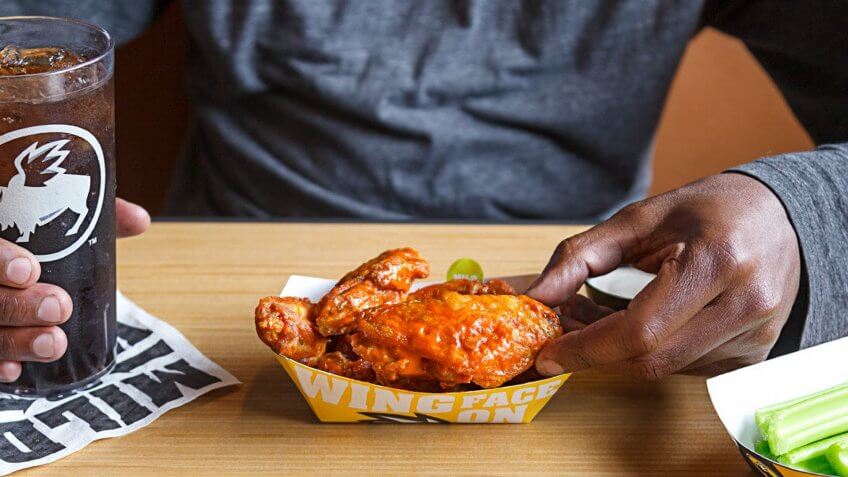 bowl of chicken wings