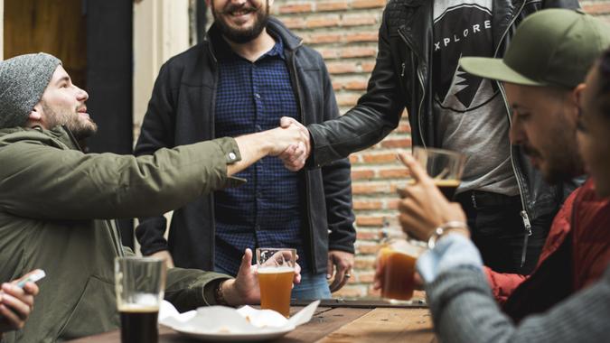 greeting, handshake, networking