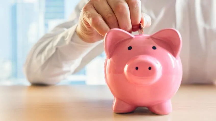 pink piggy bank