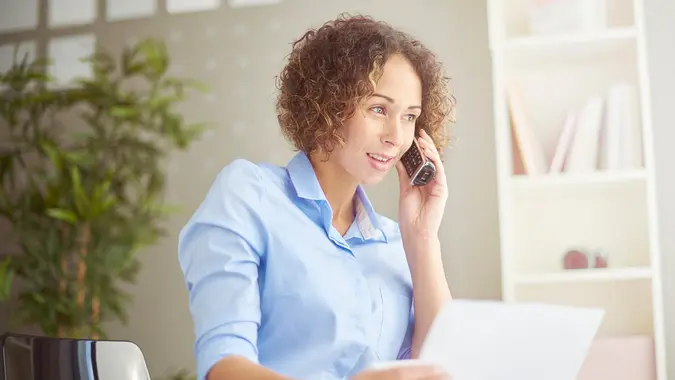woman on the phone