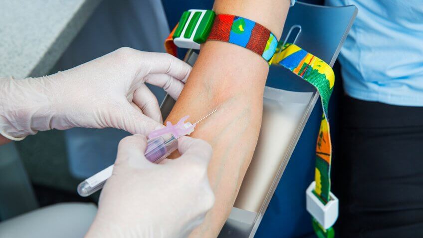 getting blood work done
