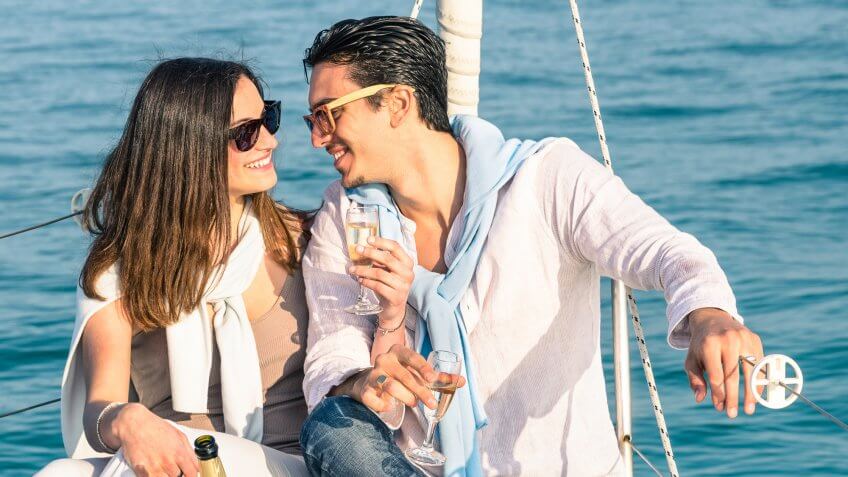 couple on sailboat