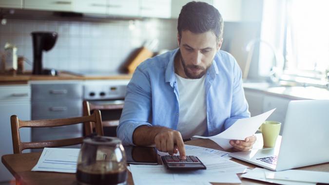 Paying Bills stock photo
