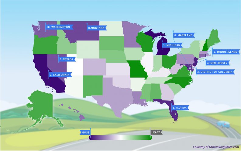 worst states to own a car worst states to own a car