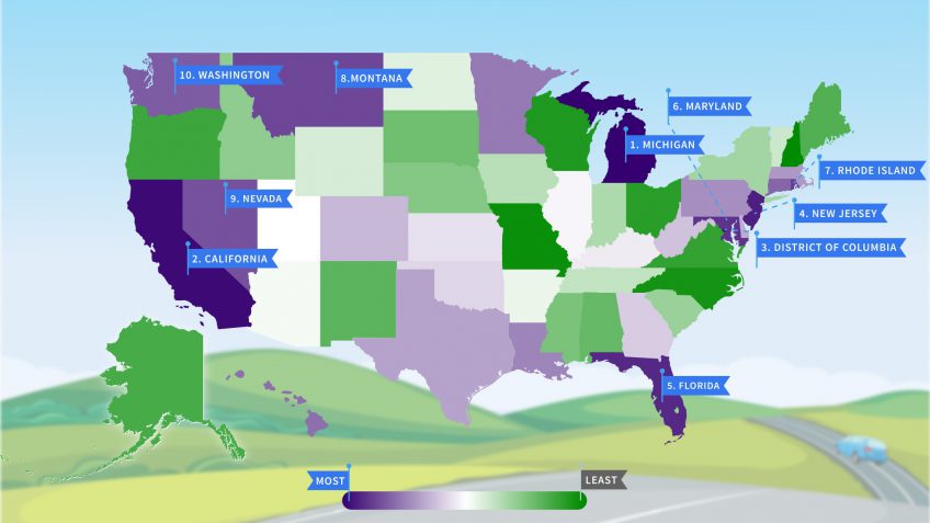 worst states to own a car worst states to own a car