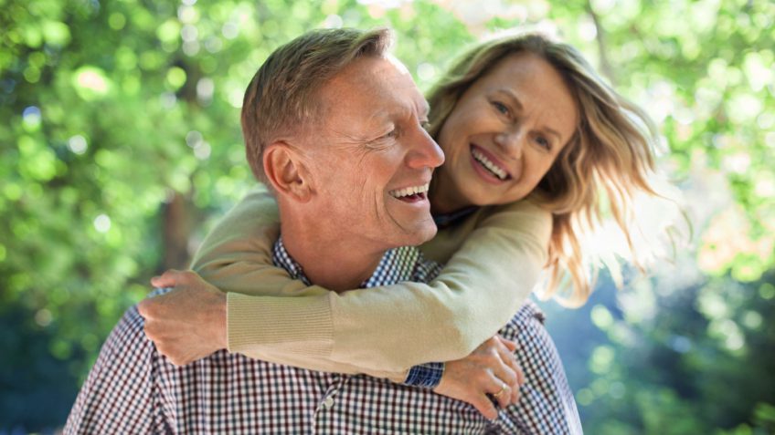 happy older couple