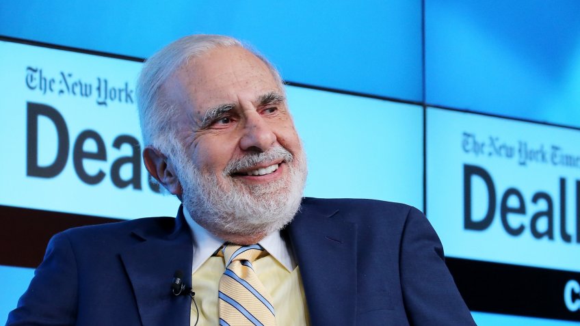 NEW YORK, NY - NOVEMBER 03: Chairman of Icahn Enterprises Carl Icahn participates in a panel discussion at the New York Times 2015 DealBook Conference at the Whitney Museum of American Art on November 3, 2015 in New York City.