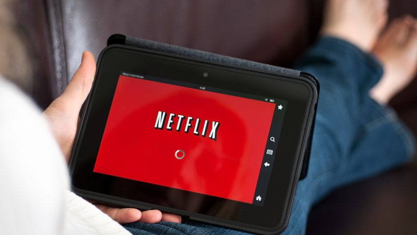 netflix app on a tablet