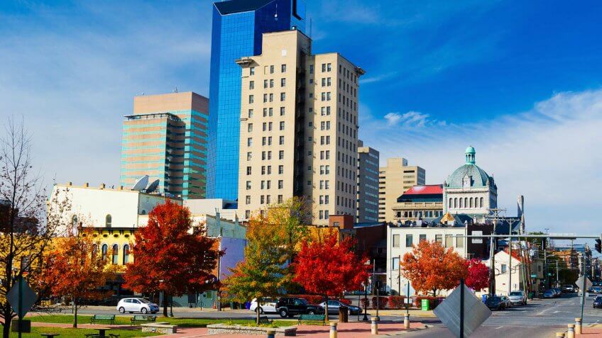 Lexington - Kentucky, Kentucky, Urban Skyline, Autumn, City.