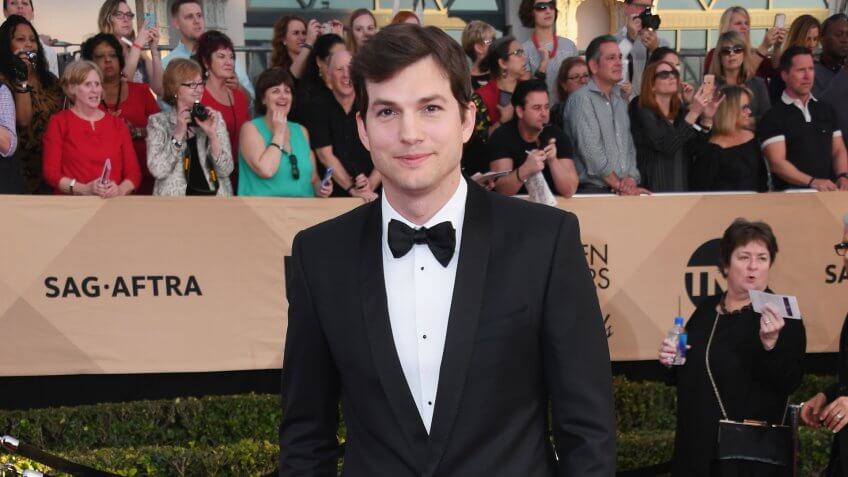 LOS ANGELES, CA - JANUARY 29: Actor Ashton Kutcher attends the 23rd Annual Screen Actors Guild Awards at The Shrine Expo Hall on January 29, 2017 in Los Angeles, California.