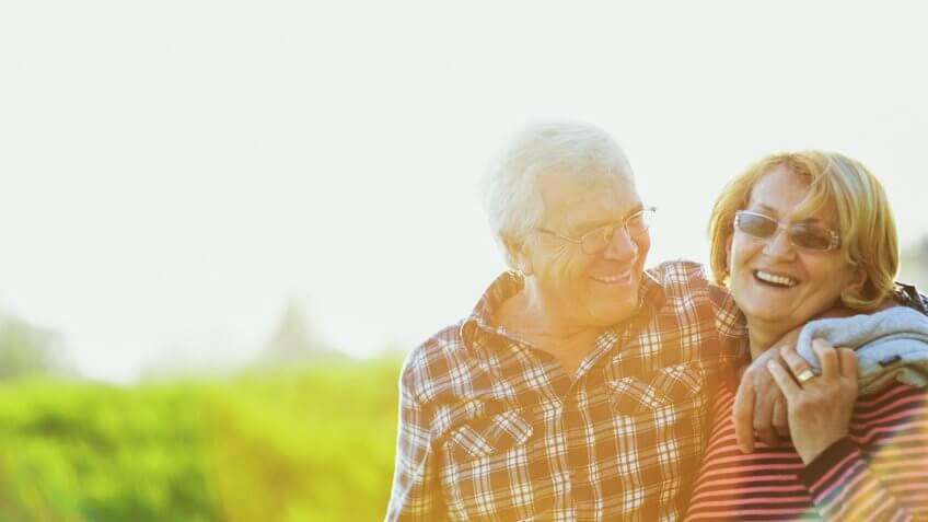 happy older couple