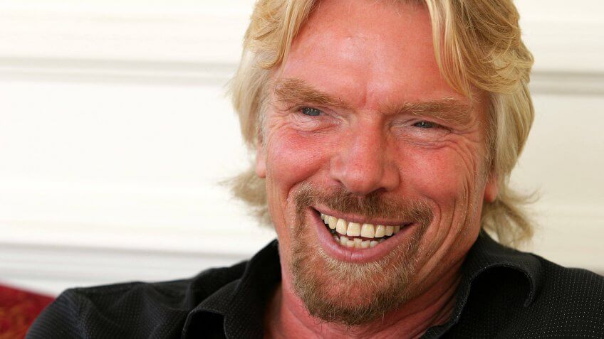 Richard Branson in his 20s