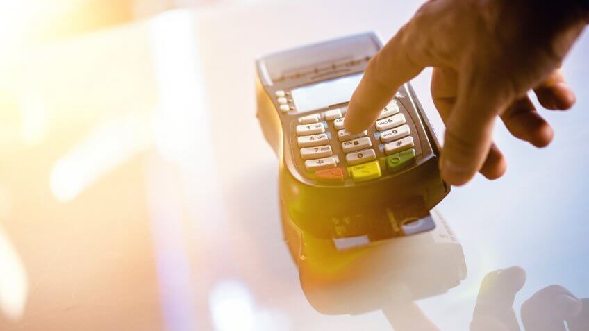 paying with credit card
