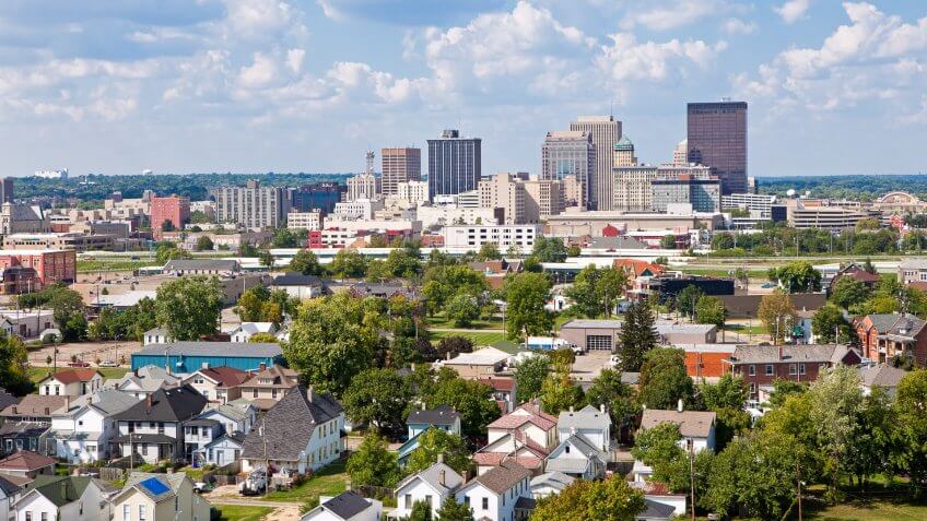 Dayton Ohio skyline